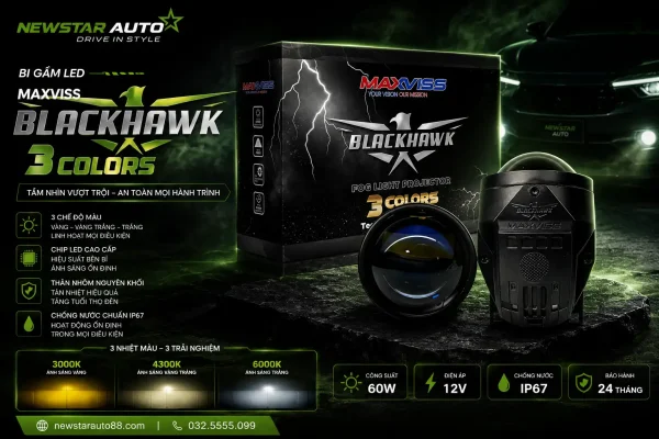 Bi gầm LED Maxviss Nighthawk 2.0 inch 3 chế độ